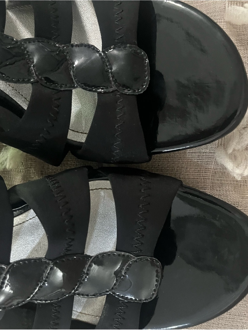 East 5th Black Strappy Slip-On Mules size 7/12 - Picture 6 of 7